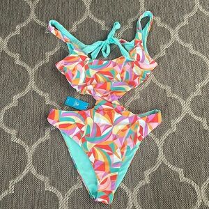 Cupshe reversible one piece bathing suit